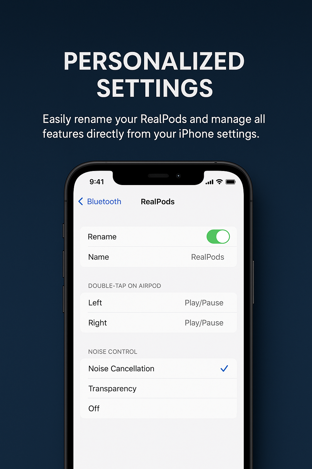 RealPods AIRPODS PRO 2nd Generation - 100% ANC WITH WARRANTY
