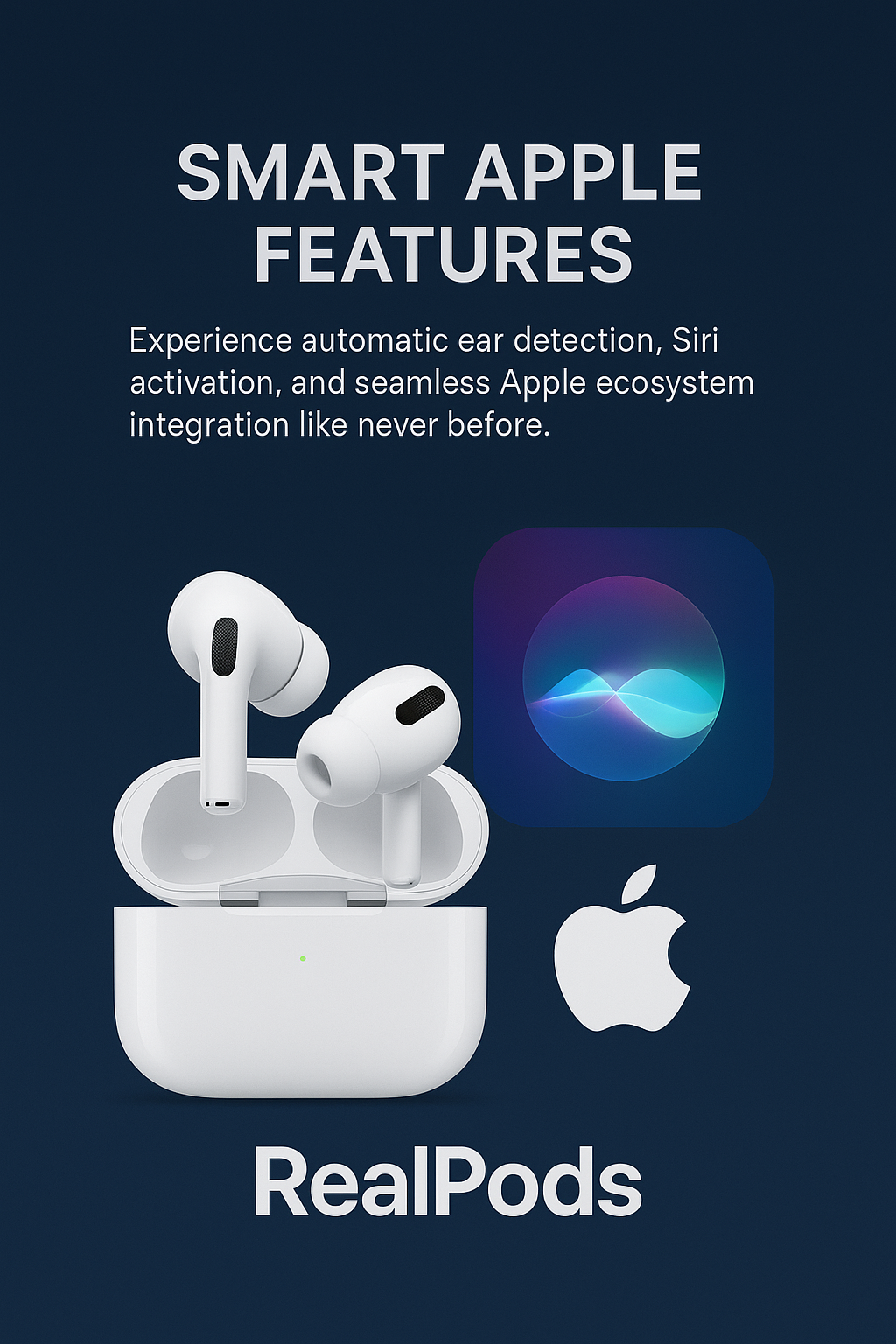 RealPods AIRPODS PRO 2nd Generation - 100% ANC WITH WARRANTY